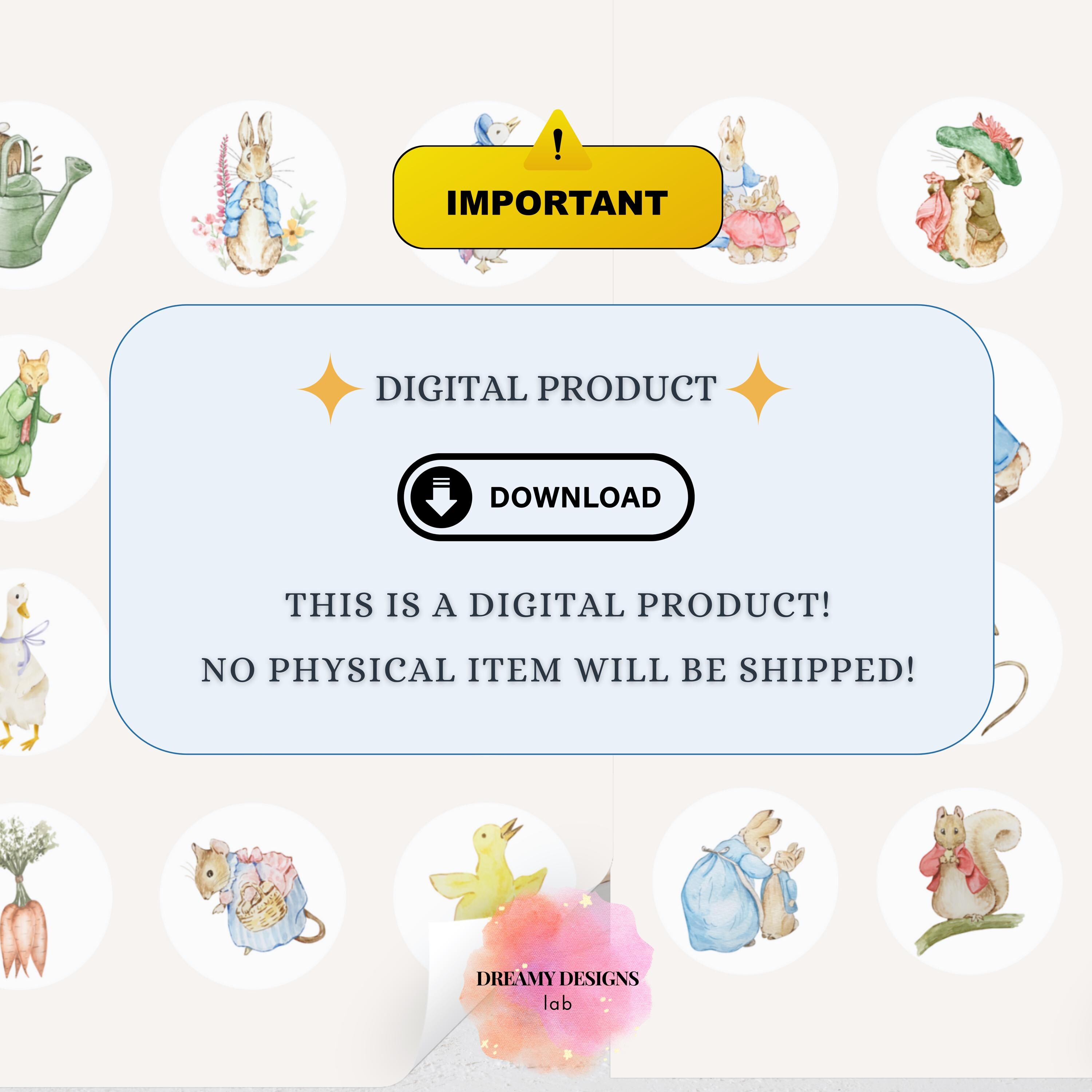 Peter Rabbit Stickers | Beatrix Potter Scrapbook Embellishments ...