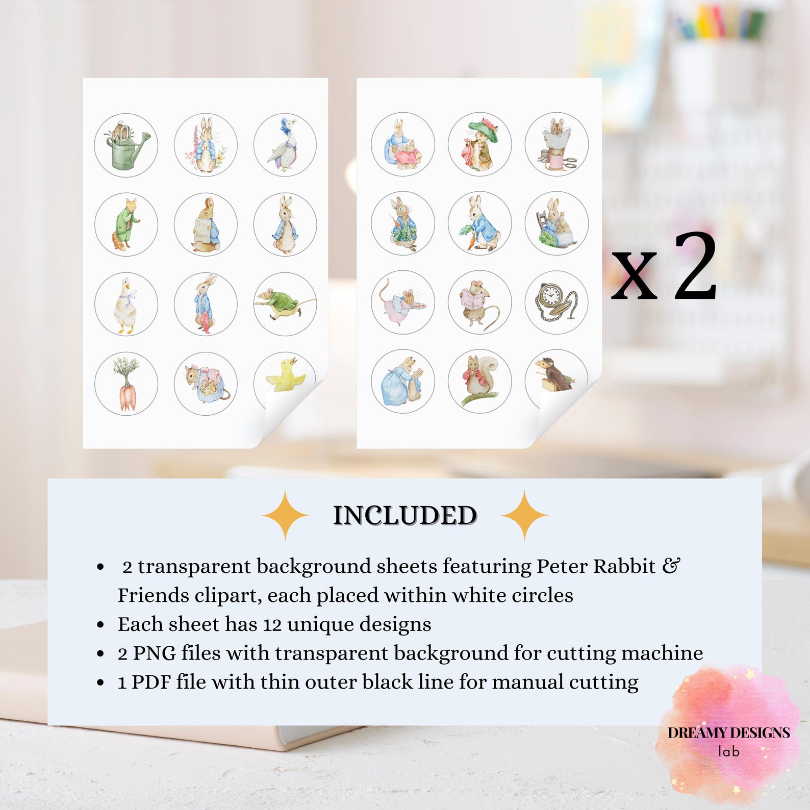 Peter Rabbit Stickers | Beatrix Potter Scrapbook Embellishments ...