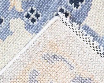 Hand-Knotted New Zealand Wool Rug: Tribal Bohemian Decor