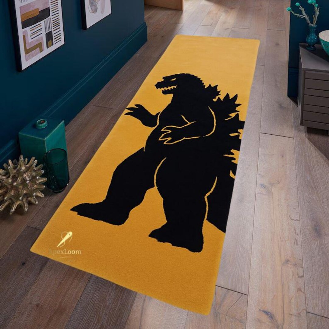 Godzilla Rug: Hand-tufted New Zealand Wool Runner - Apexloom - Etsy