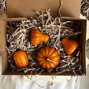 PUMPKIN SET Candle / Pumpkin Decor / Halloween Candle / Autumn Fall Decor / Thanksgiving Autumn Decorations