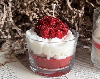 ROSE SOY CANDLE / Valentine Candle / Beautiful Candle / Gift Ideas / Love Candle
