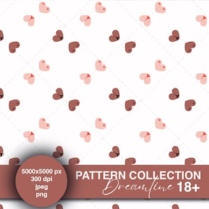 Boob seamless digital pattern for fabric - Body Positive boob art sexy digital design paper - Feminist art sexy digital design download