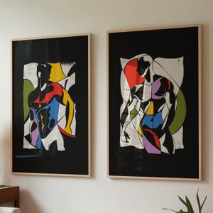Conjunto de impresión masculino 2 | Cuerpo de hombre | Hombre del arte corporal | Póster del cuerpo | Cartel de arte gay | Cartel gay vintage | Tendencias en arte mural | Impresiones digitales