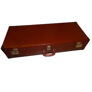 Vintage 50s/60s hard suitcase, designed for air travel, collection, retro furniture, scenographic accessory, classic design