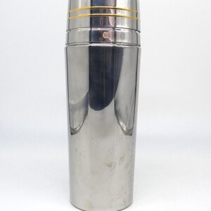 Shaker Mepra Edelstahl 18/10 Vintage 70er Jahre, hergestellt in Italien, Barware-Design, professioneller Cocktail-Shaker, Bartending-Kollektion