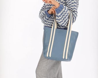 LECONI Borsa a spalla Donna Borsa in vera pelle scamosciata Shopper grande Borsa di pelle DIN A4 Borsa da donna Borsa a mano 41x32x10cm grigio LE0039-V