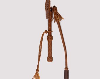 Handcrafted Leather Nagayka Cossack Whip