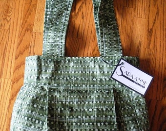 Green Print Purse