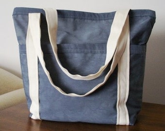 Blue Tie Dye Tote Bag