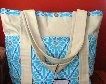 Blue Diamond Tote Bag