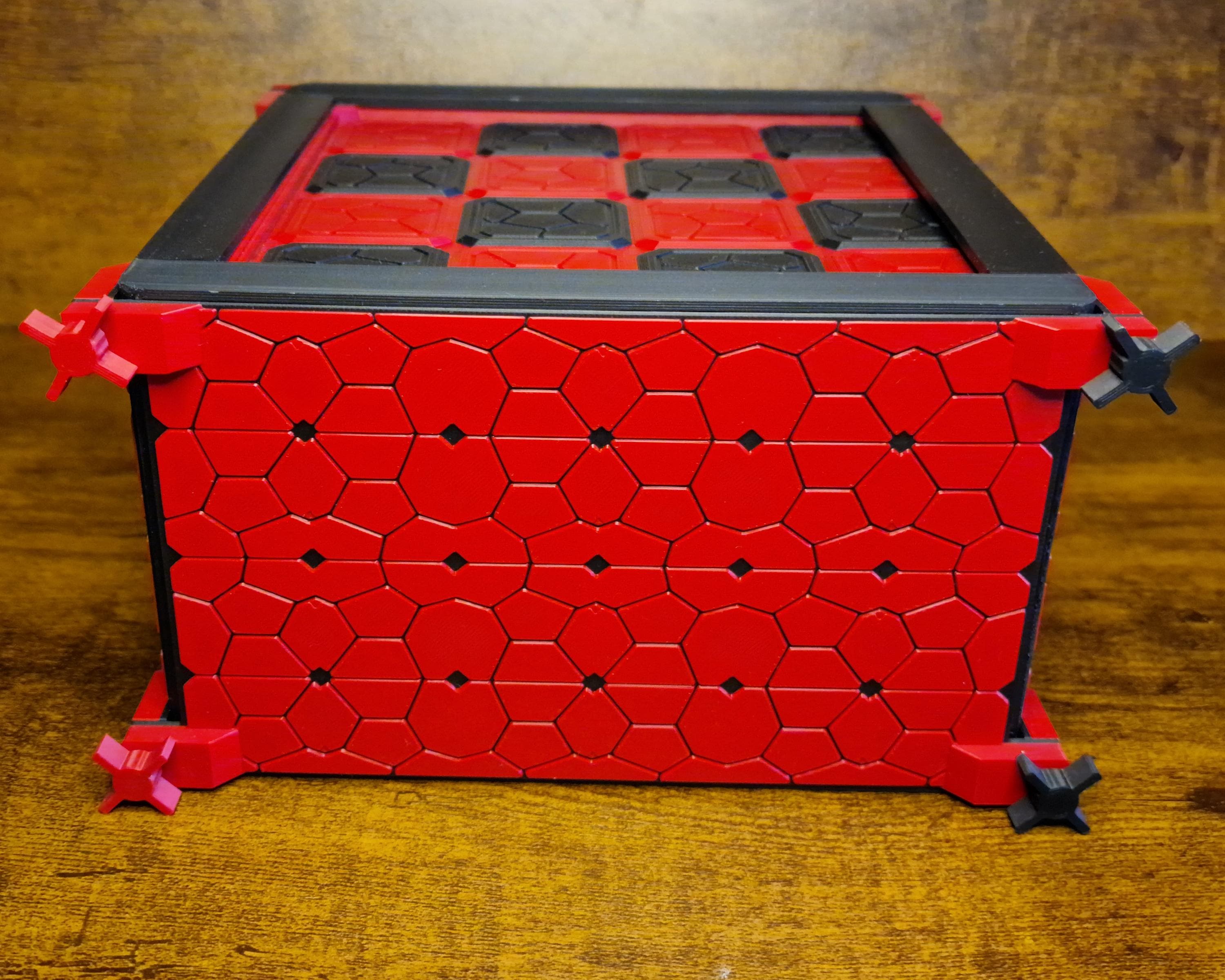 Chess Set STL file, Futuristic Sci-Fi 3D Printing, Geometric Armour Pieces with Board & Box, Modern Space Chess