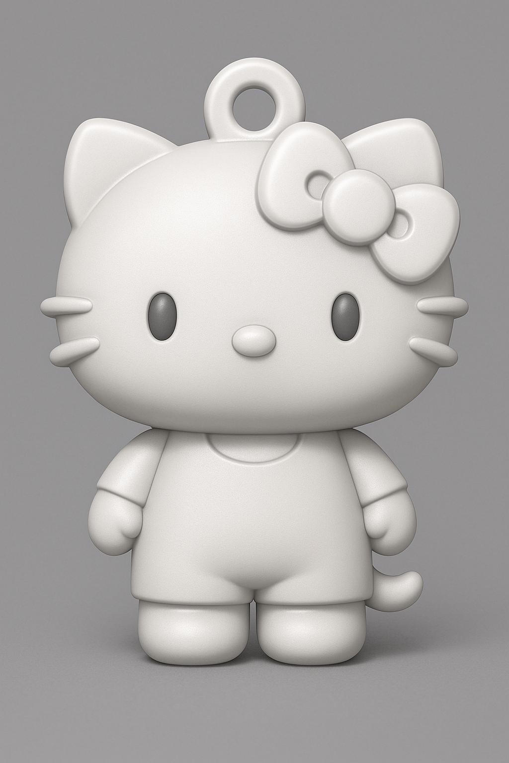 Tilly Bow Cat Keychain & Ornament Bundle – Kawaii Bag Charm Digital Download