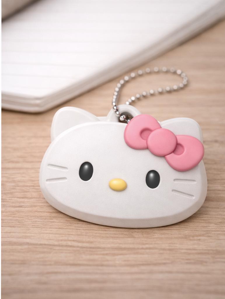 Tilly Bow Cat Keychain & Ornament Bundle – Kawaii Bag Charm Digital Download