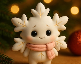 Snowbelle Snowflake | 3D Print Christmas Decor File | Festive Tree Ornament | Digital Download