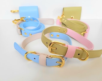 Elegant & Durable Vegan Leather Dog Collar – Stylish, Eco-Friendly, and Comfortable, Free Personalized Tag