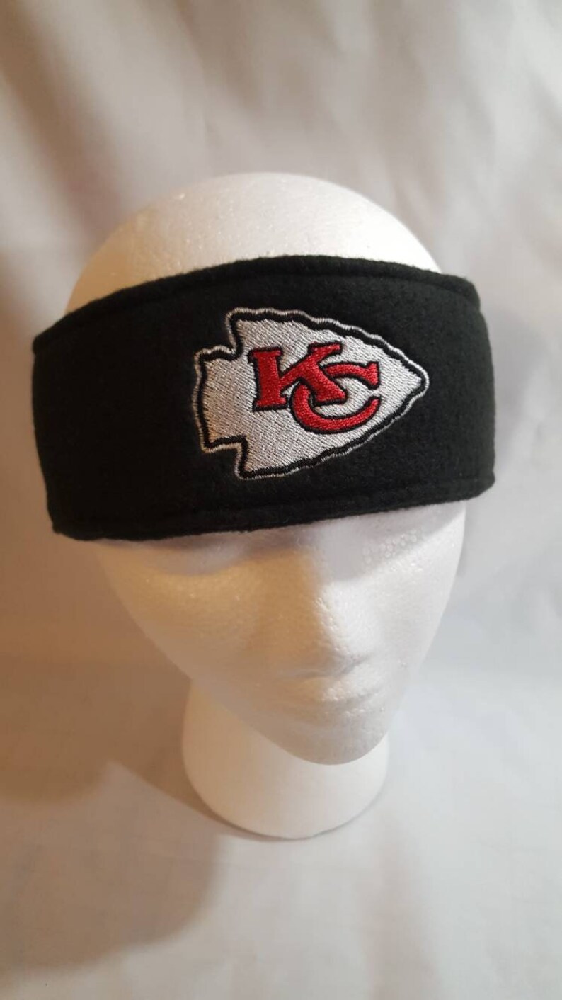 Kansas City Chiefs Headband Ear Warmers Custom Embroidery Etsy