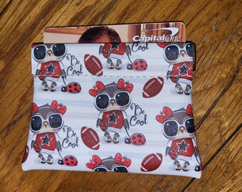 Pop Open Coin Credit Card Pouch, Be Cool Football