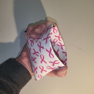 Bolsa de tarjeta de crédito Pop Open Coin, Concientización sobre el cáncer de mama