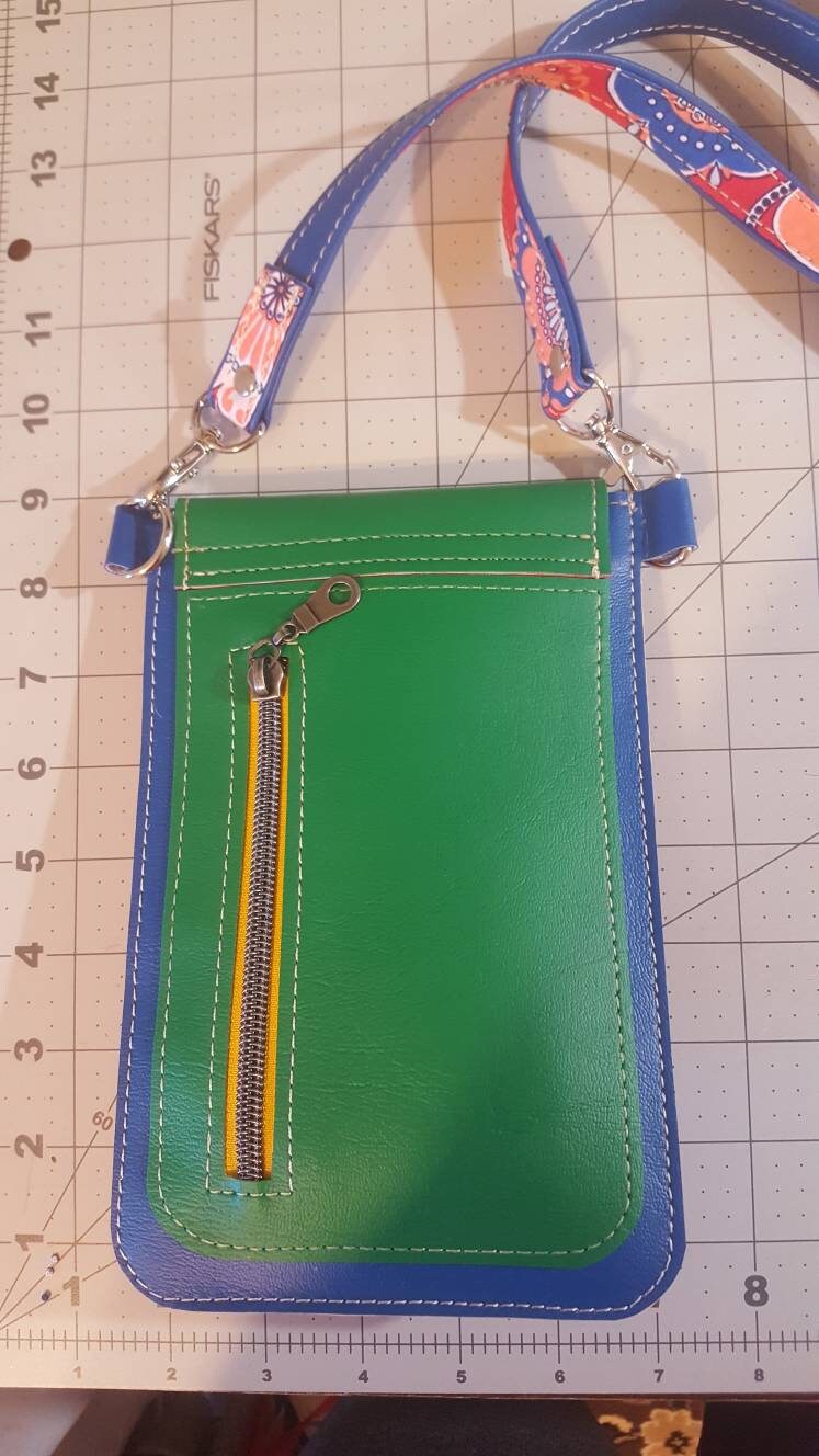 Slim Sling Cross Body Phone Case/pouch/travel Purse Faux Etsy UK