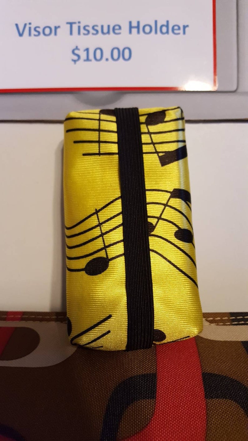 Car Visor Tissue Holder Music Lover