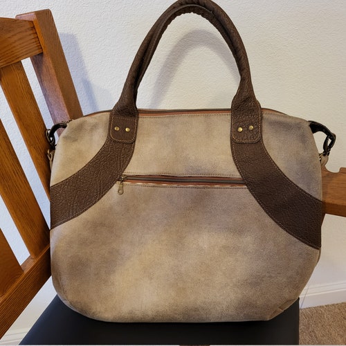 The Amy Bag, Large Shoulder Bag, Market Bag, retailer Soft Faux Suede