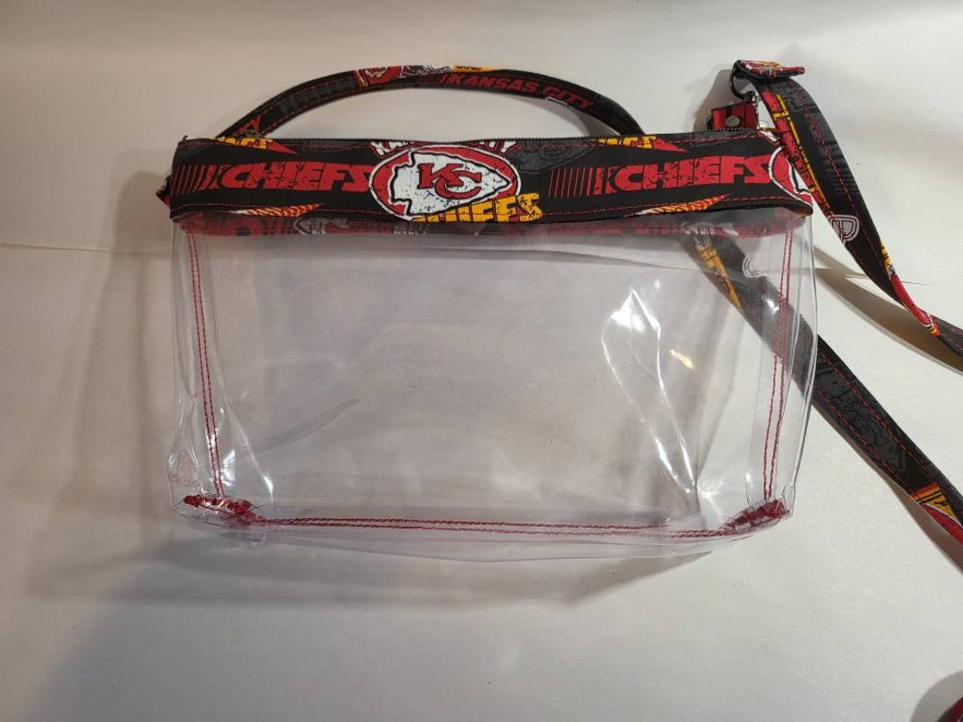 Chiefs Clear Cross Body Bag, Stadium Bag, KC Chiefs Retro Pennant Etsy