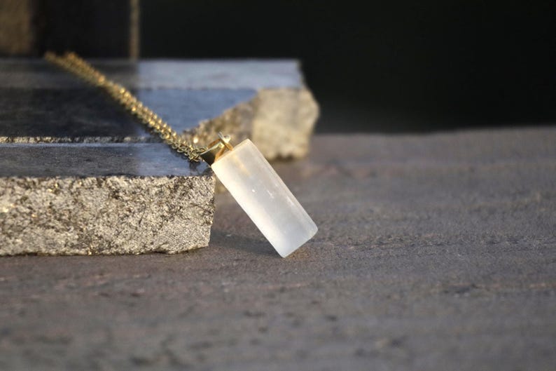 Selenite Necklace