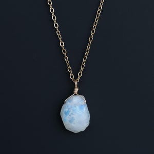 Rough Moonstone Natural Necklace