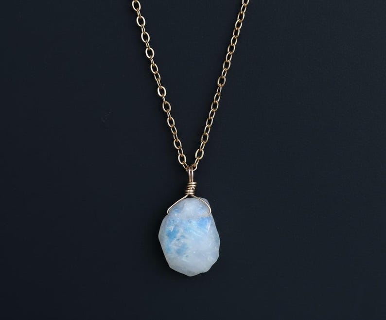 Rough Moonstone Natural Necklace