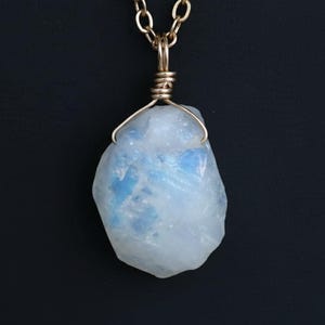 Rough Moonstone Natural Necklace