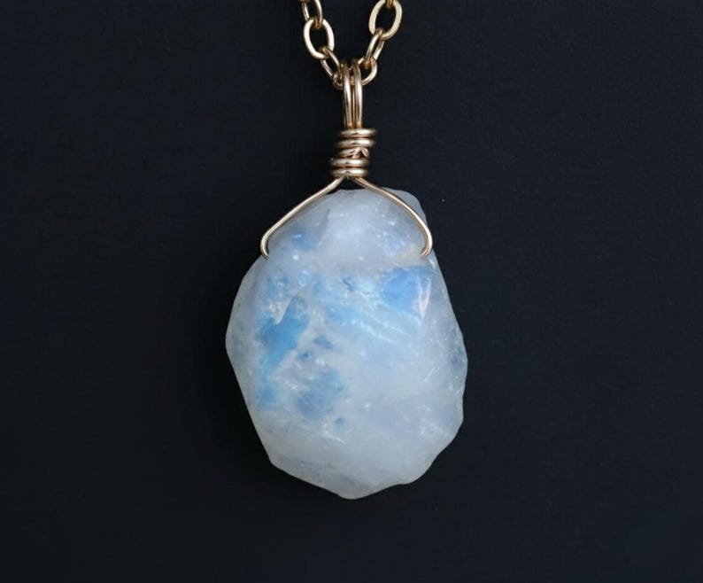 Rough Moonstone Natural Necklace