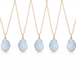 Rough Moonstone Natural Necklace