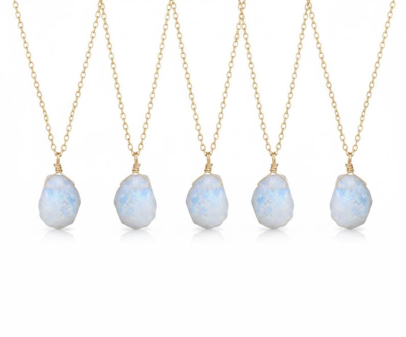 Rough Moonstone Natural Necklace