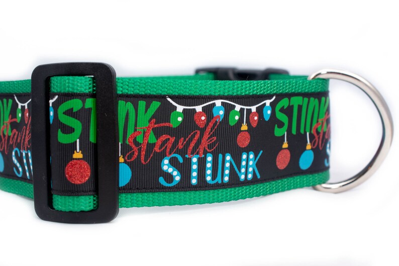Stink Stank Stunk Dog Collar 2 Inch Wide Christmas Etsy