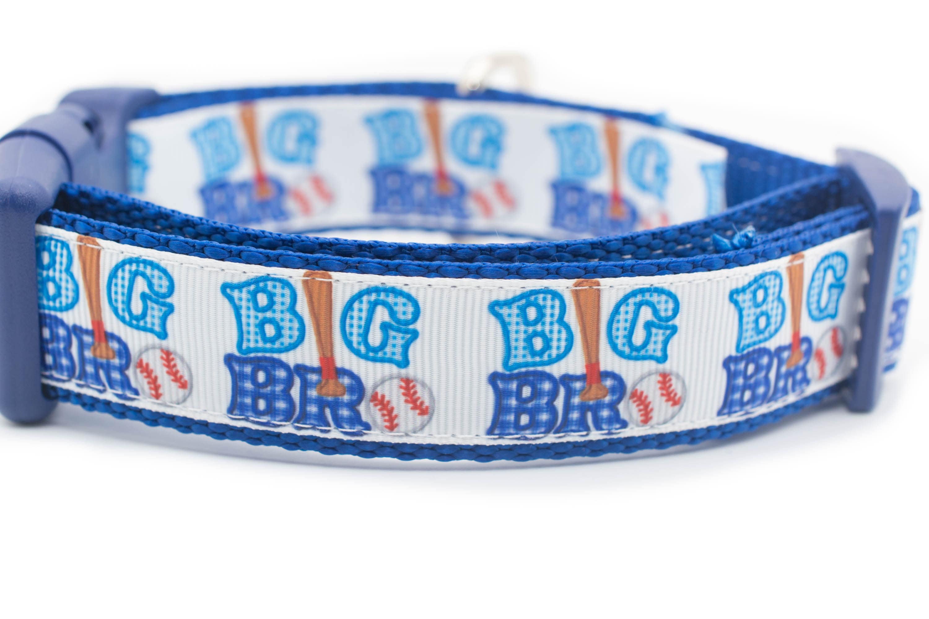 Big Brother Dog Collar - 1 Inch Wide Buckle Or Martingale Collar Big Bro Baby Shower Gift New Announcement Boy