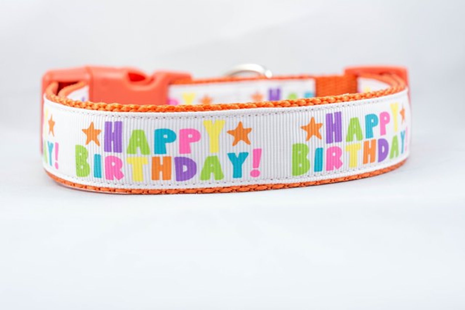 Happy Birthday Dog Collar 1 Inch Wide Choice of Color Etsy