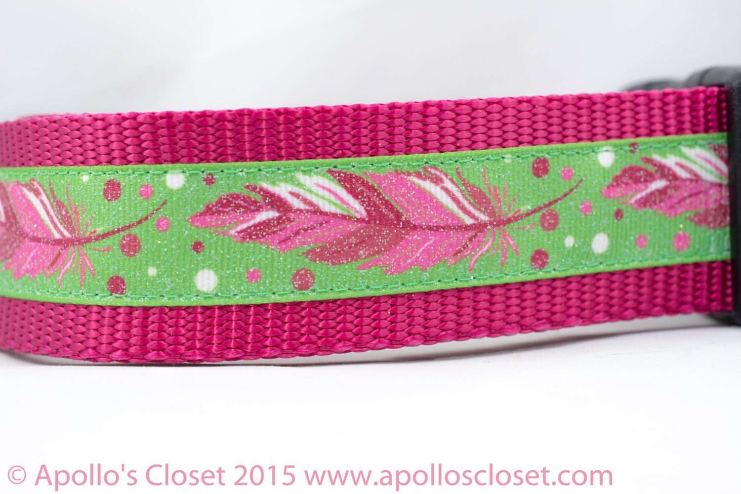 Tribal dog collar Pink Feather Dog Collar 1.5 inch wide Etsy