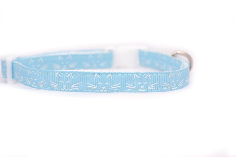Blue Kitty Cat Collar 3/8 Wide Glow in the Dark Cat Etsy