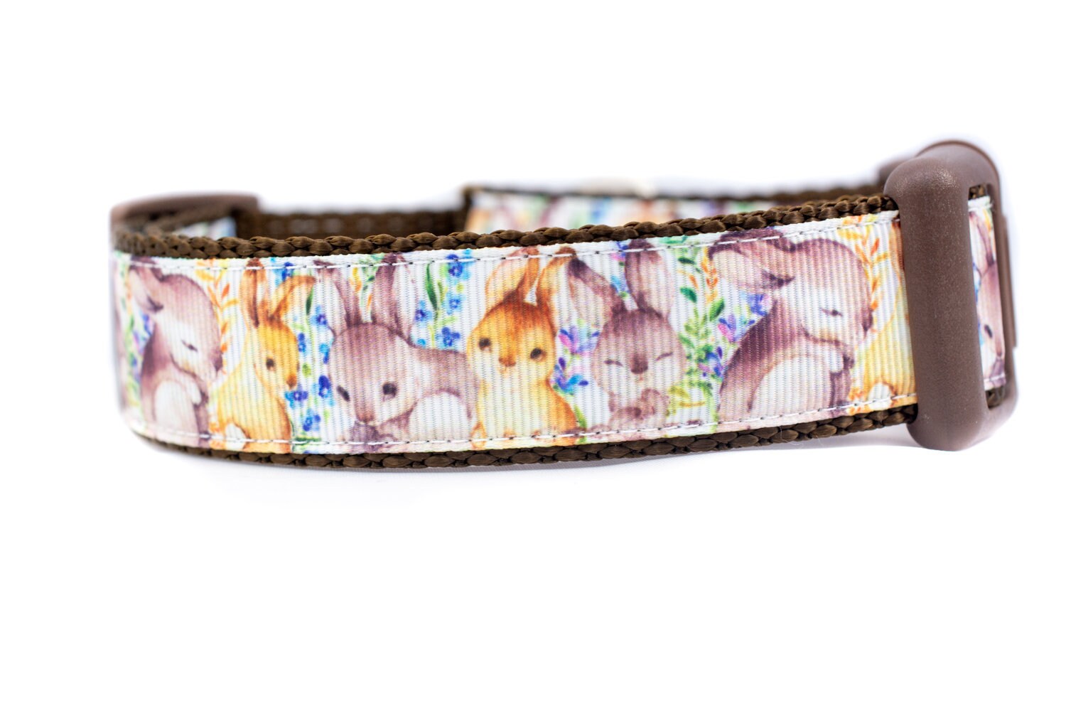 Adorable Easter Bunny Dog Collar - 1 Inch Wide Dog Collar- Buckle Or Martingale Collar Spring Easter Gifts