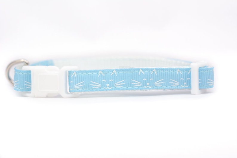 Blue Kitty Cat Collar 3/8 Wide Glow in the Dark Cat Etsy