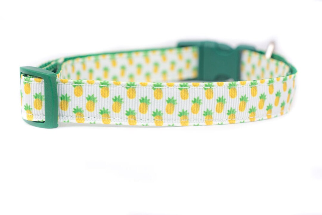 Pineapple Dog Collar 5/8 Inch Wide Buckle or Martingale Etsy