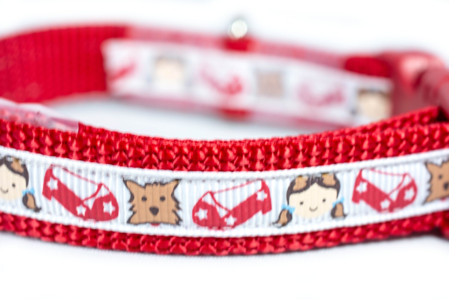 Girl Dog Collar Red Dog Collar 1/2 5/8 or 3/4 Inch Wide Etsy Ireland