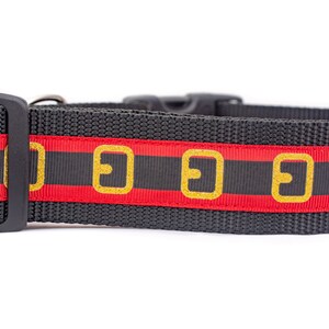 Santa Dog Collar - 1.5 inch wide - christmas dog collar - Thick dog collar - big dog collar - santa belt dog collar - winter dog collar