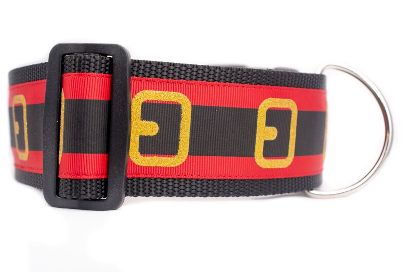 Santa Dog Collar 2 Inch Wide Christmas Dog Collar Thick Etsy
