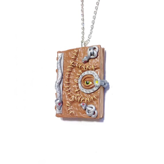 Hocus Pocus Spell Book Pendant Necklace Witches Sanderson Sister Valentines Gift