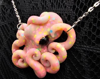 octopus necklace, octopus jewelry, octopus gift, octopus jewelry, valentines gift, octopus lover