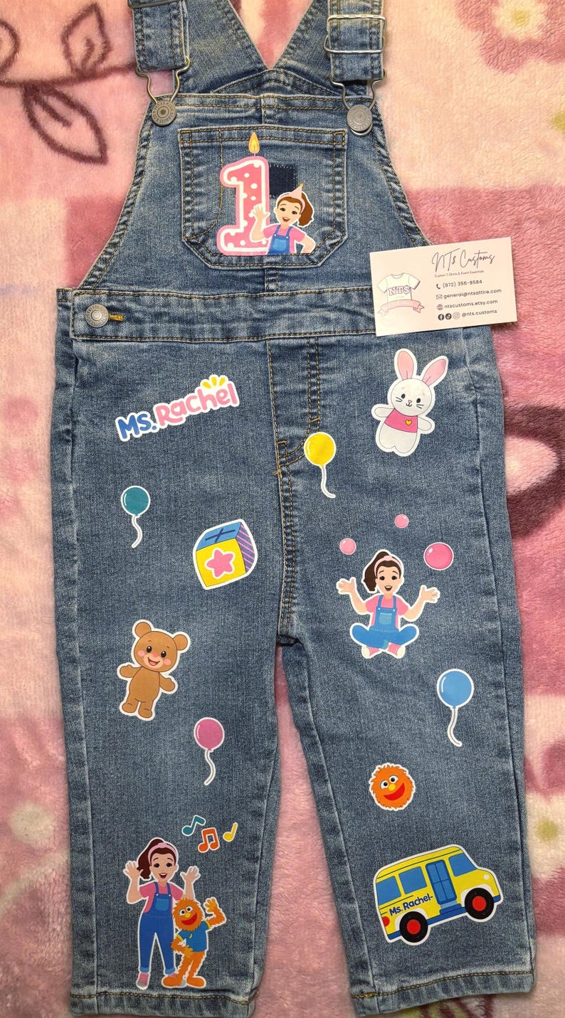 Personalized Custom Ms Teacher Birthday Outfit Overalls & T-shirt Set ...
