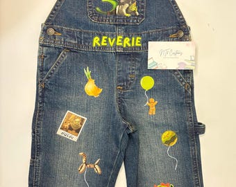 Personalized Custom Ogre Onion Birthday Outfit Overalls & T-Shirt Set Overol Camisa Conjunto Cumpleaños Personalizado Ropa Regalo Gift Girl