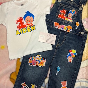 Clown  Carnival Customized Overalls, Onesie/T-Shirt : Baby, Toddler and Adult
